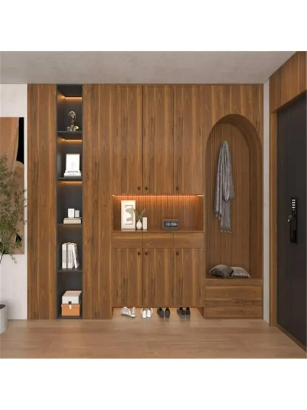 Wood Grain Contact Paper Thickened Walnut Wood Peel and Stick Wallpaper 15